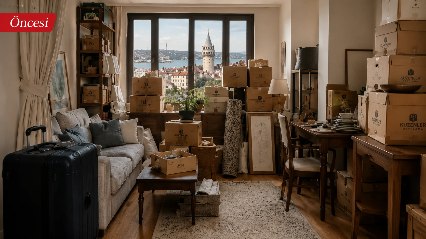 Ev eşyası depolama öncesi İstanbul’da fazla eşya bulunan yaşam alanı