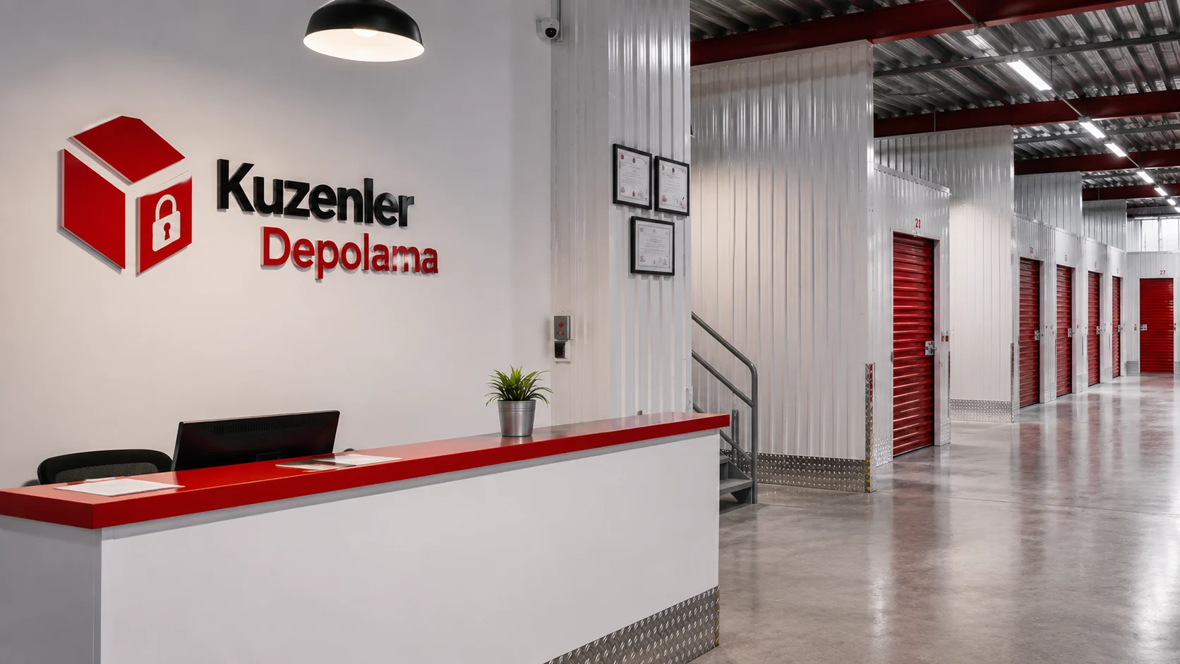 İstanbul eşya depolama hizmeti için modern tesis içi