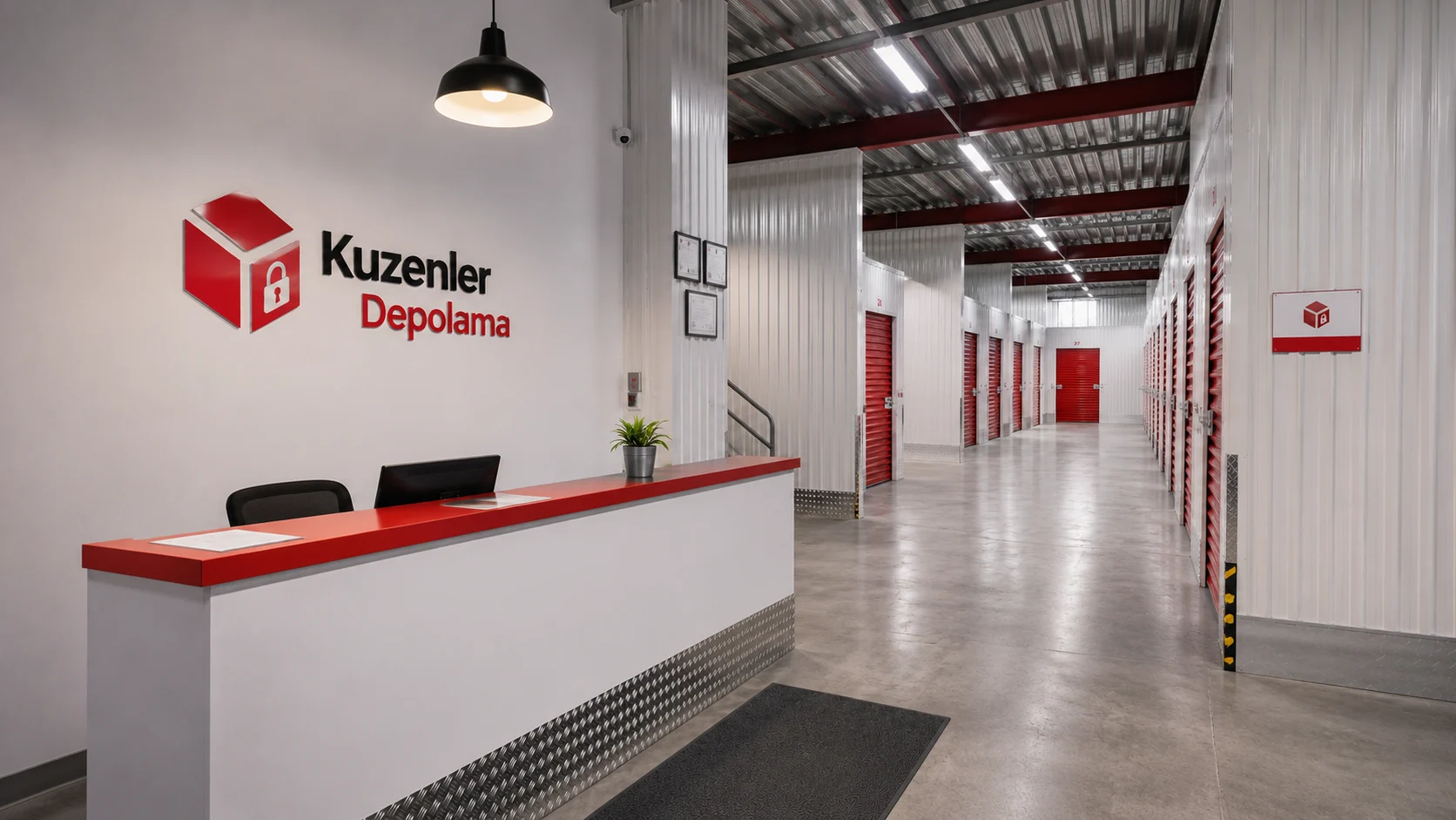 Kuzenler Depolama İstanbul depo giriş ve kurumsal karşılama alanı